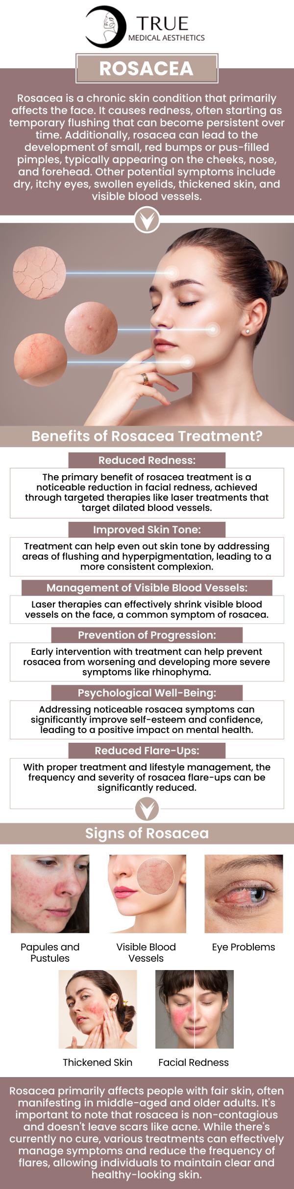 Common questions asked by clients: What are the triggers for rosacea? What is the main treatment for rosacea? What deficiency causes rosacea? How do you calm a rosacea flare-up? For more information, contact us or schedule an appointment online. Our clinic is conveniently located at 50 Avon Meadow Lane Avon, CT 06001. We serve clients from Avon CT, Simsbury CT, Canton CT, Bloomfield CT, Farmington CT, Burlington CT, and surrounding areas.